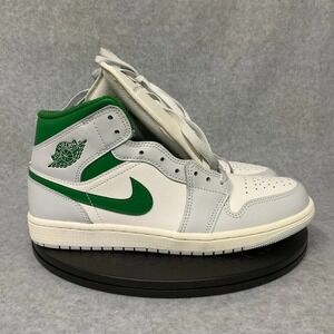 Men's Size 8.5 Air Jordan 1 Mid White 'Lucky Green' DQ8426-142 no box